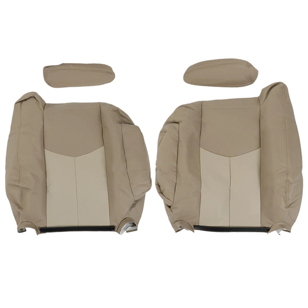 Driver Side Bottom Seat Cover Tan for GMC Yukon Sierra Denali (2003–2007)