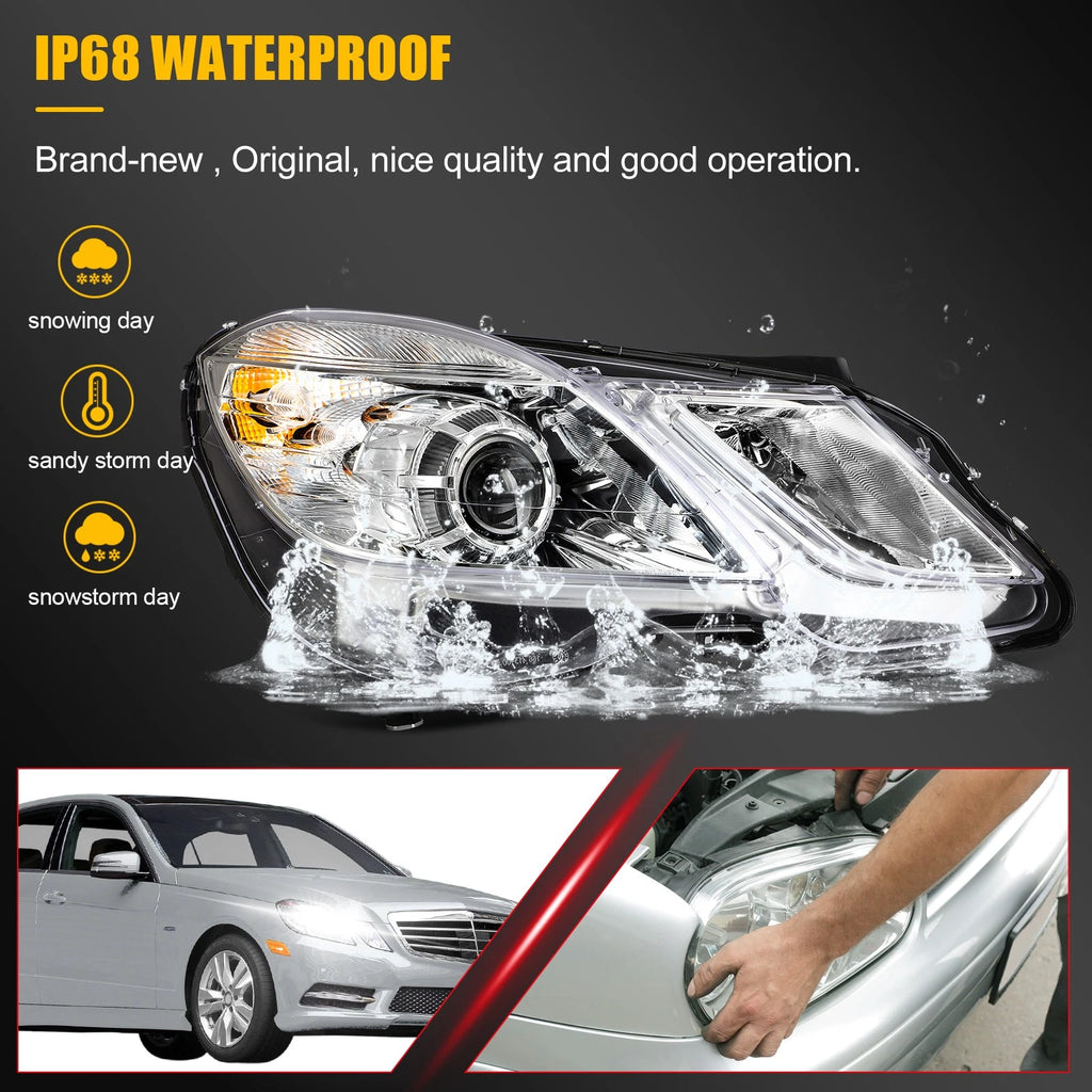 Right Side Headlight Assembly for Mercedes-Benz E550 (2010–2013)