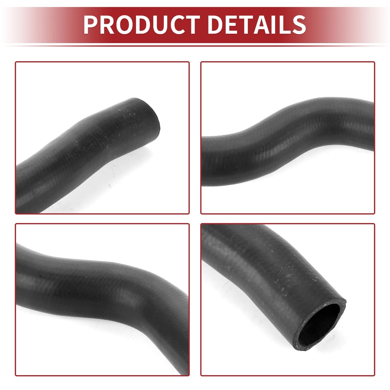 Radiator Hose for Toyota Camry 2.4L (2007–2011) No. 16571-0H160 Rubber Black