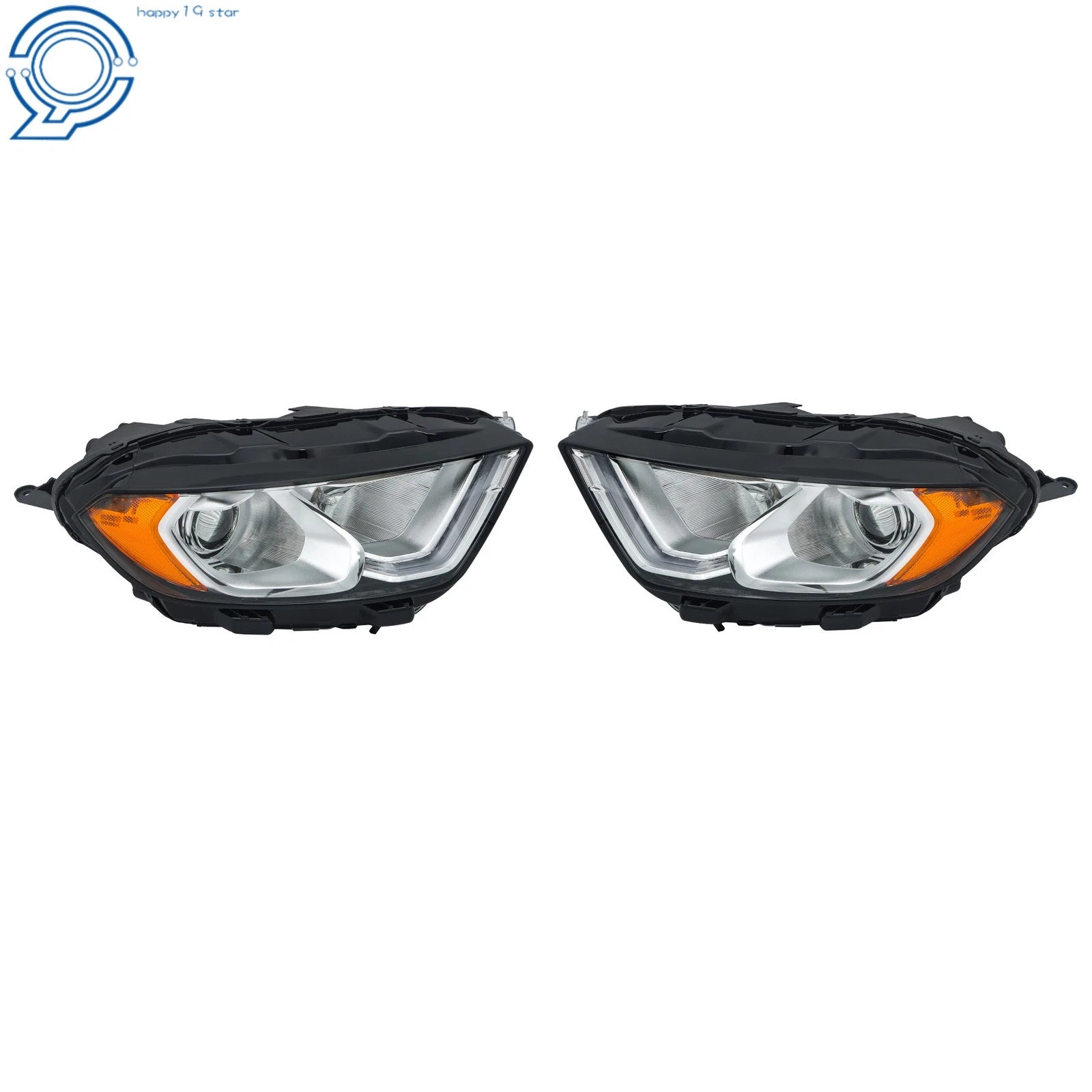 Chrome Bezel for Ford EcoSport (2018–2023) Halogen Headlight LED DRL Pair