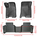 3PCS TPE Waterproof Floor Mats for Chevy Colorado GMC Canyon (2023–2026)