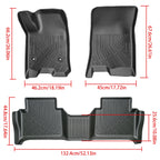 3PCS TPE Waterproof Floor Mats for Chevy Colorado GMC Canyon (2023–2026)