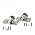 Boat Deck Hand Rail Rectangular Mount 316 Stainless Steel for 22mm 25mm Pipe