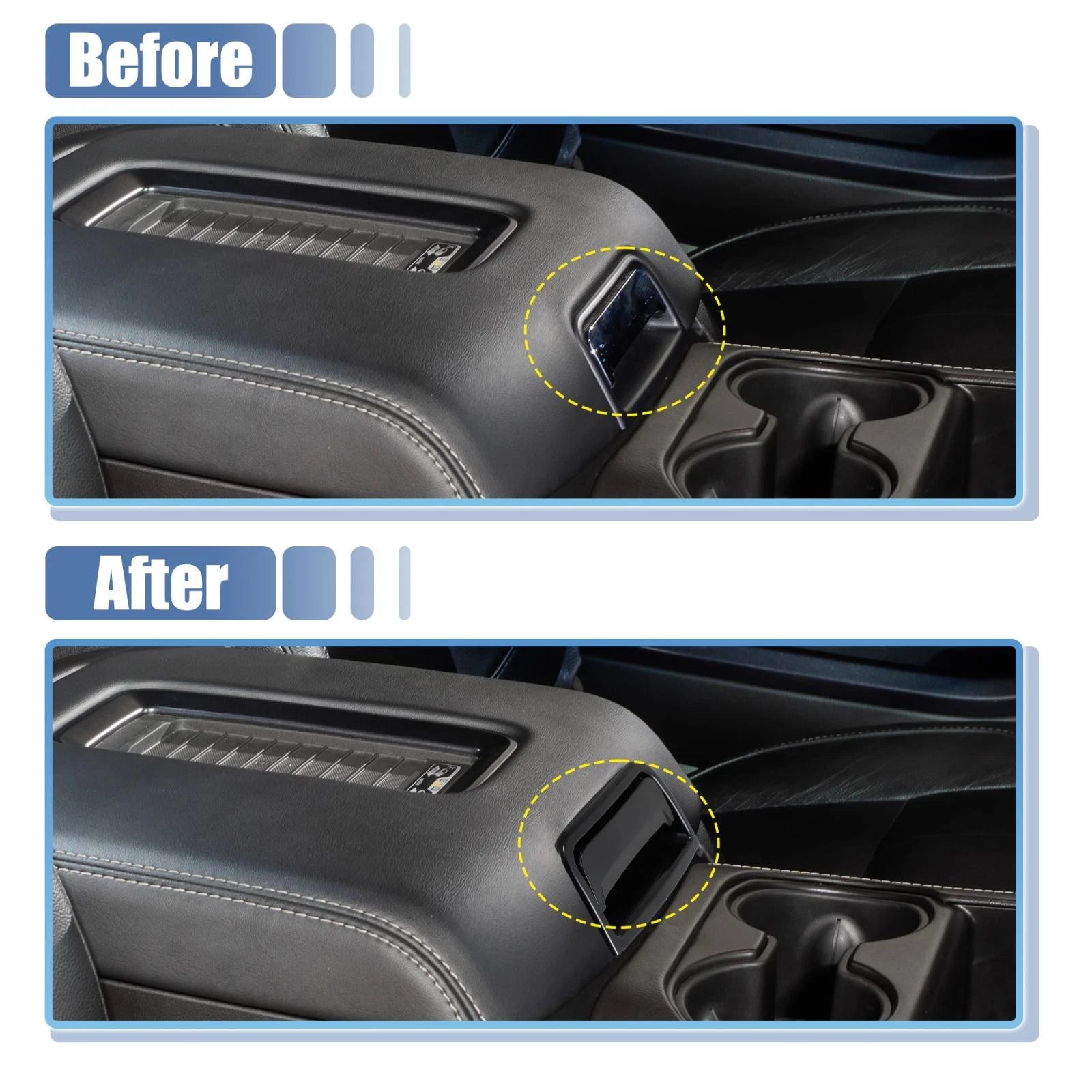 Set of 1 Center Console Cover Lock Armrest Lid Catch for GMC 
