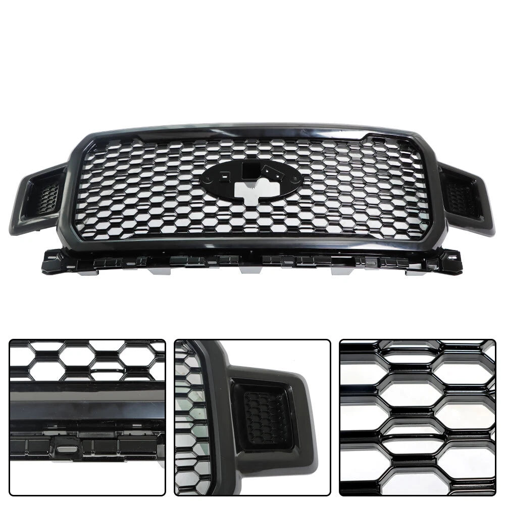 Front Upper Black Grille Assembly JL3Z8200SF for Ford F-150 (2018–2020)