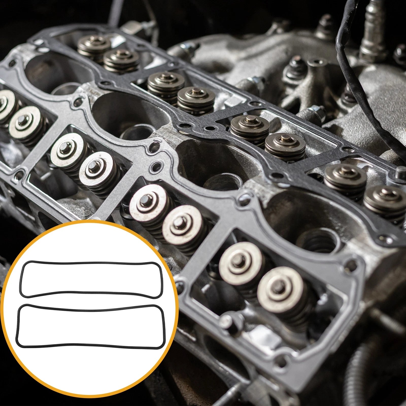 2pcs Engine Valve Cover Gasket No. 10201397 for Chevrolet Silverado 1500 (2014–2018)