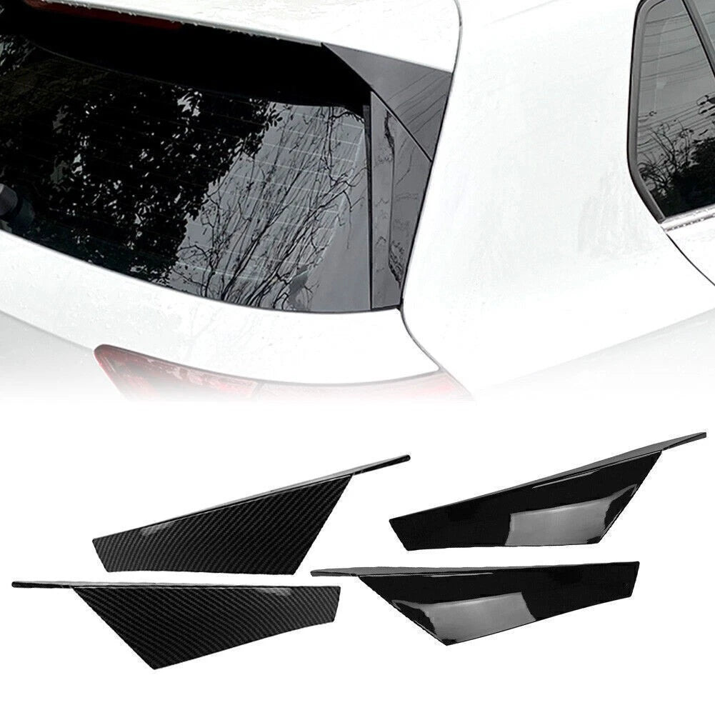 2X Rear Window Spoiler Side Wing Trim for Volkswagen Golf 8 (2020–2021)