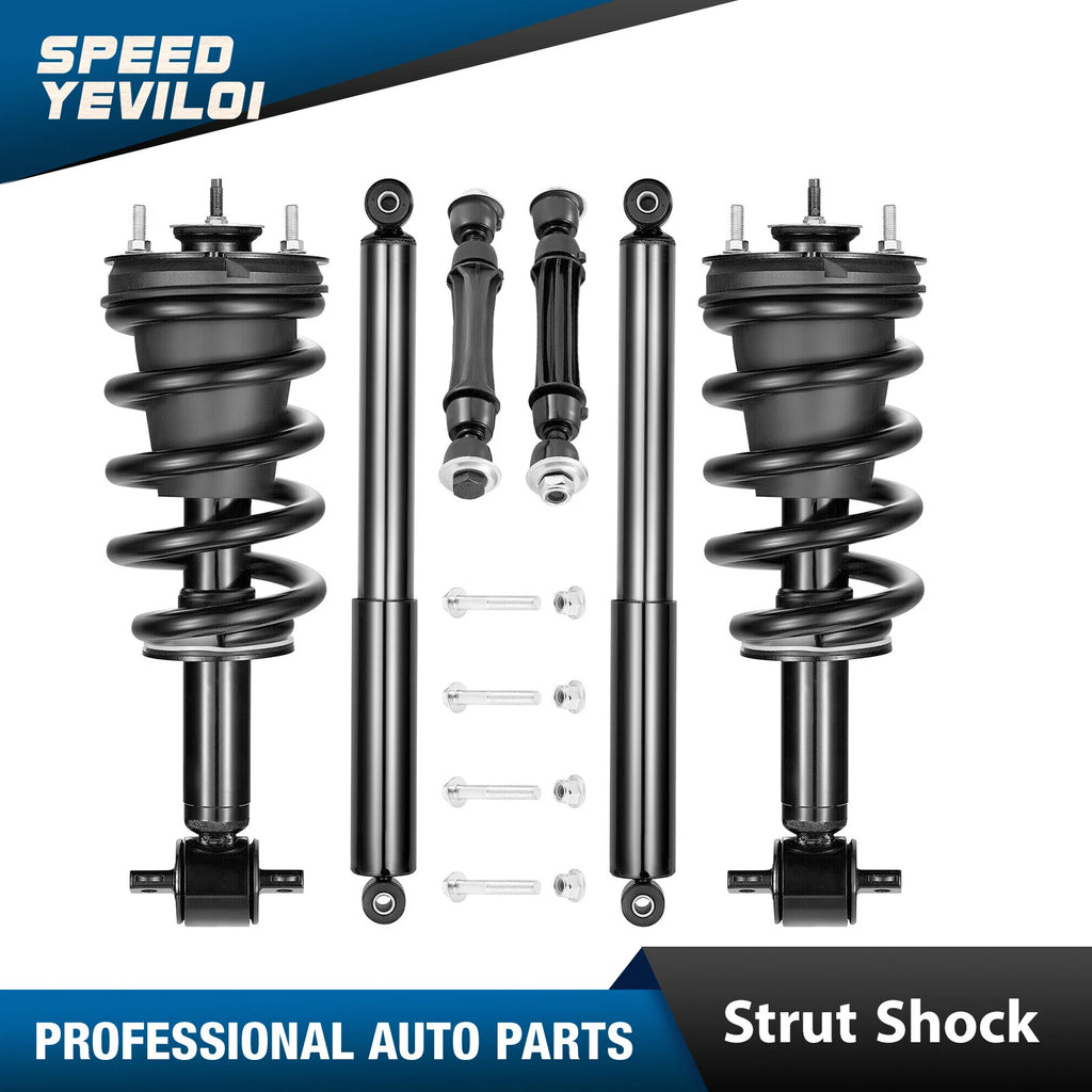 4WD Front Struts Rear Shocks Sway Bars for Chevrolet Silverado Sierra (2014–2018)