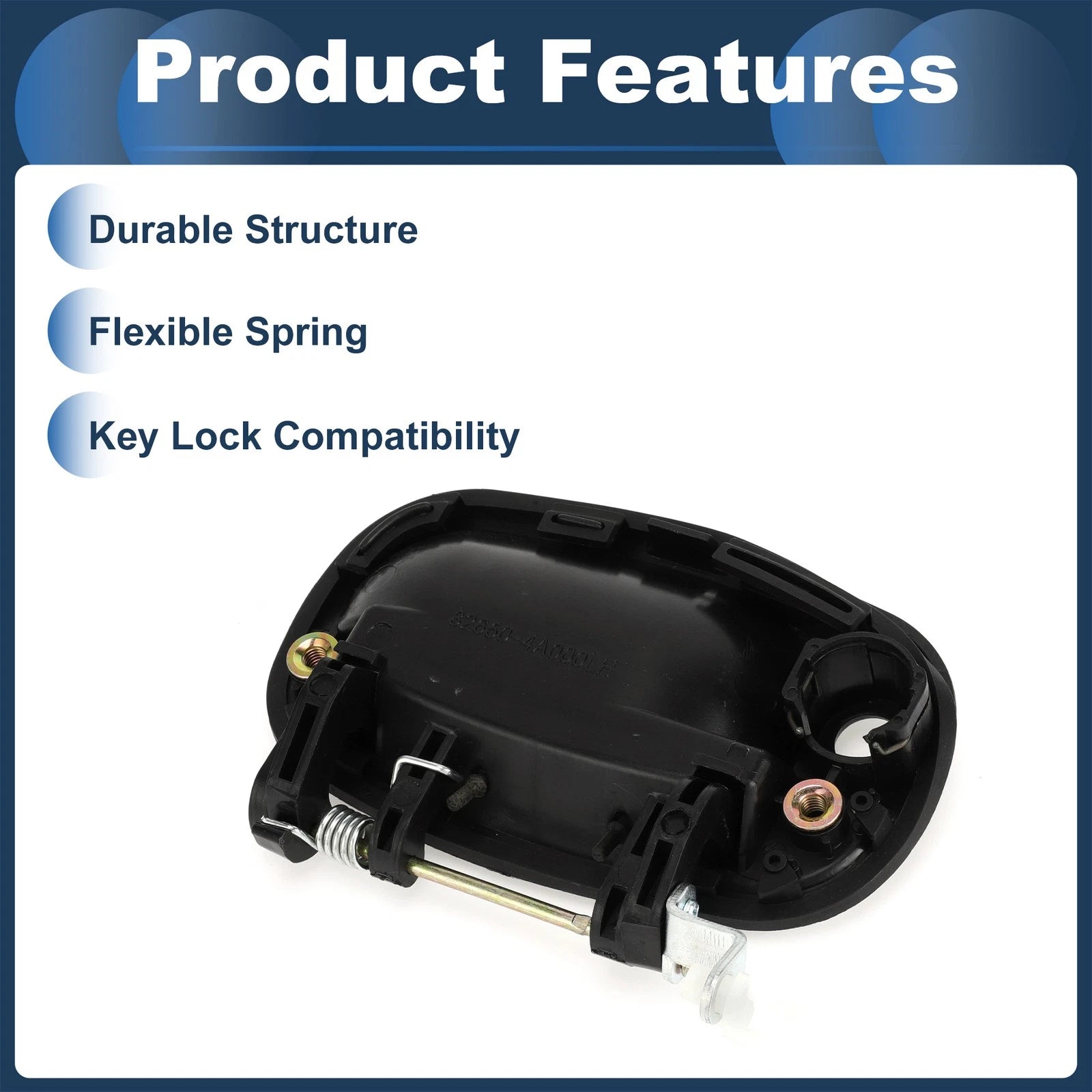 Front Left Door Handle for Hyundai H1 Starex (1998–2007) - Black