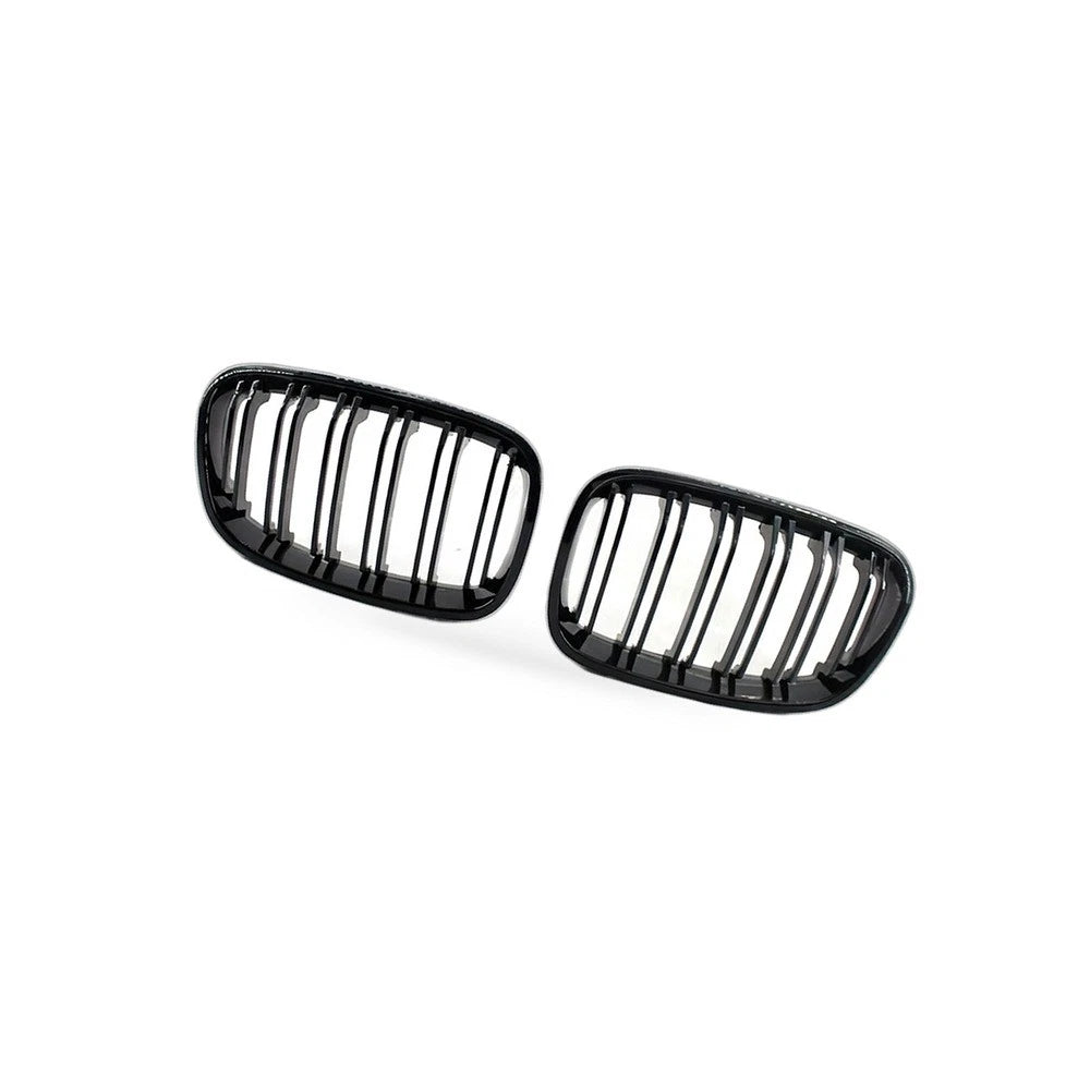Gloss Black Dual Line Grille for BMW 1 Series F20 (2011–2014)