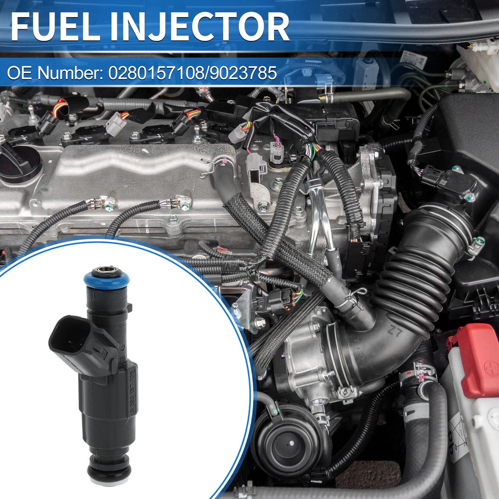 Fuel Injector No. 0280157108 for Chevrolet Aveo (2010–2016) 1 Pc Black