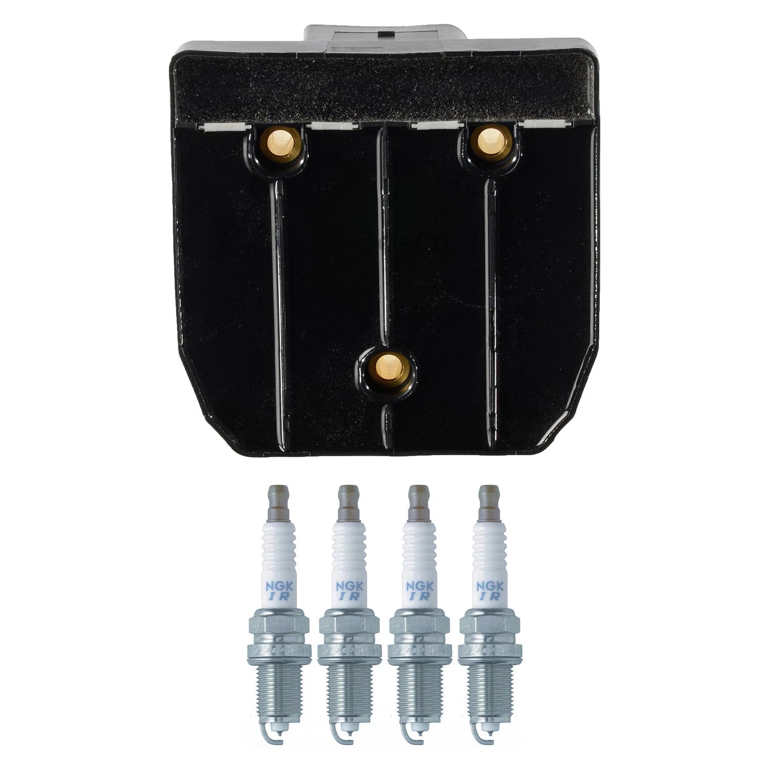 Set of 4 Bosch Ignition Coils & NGK Laser Iridium Spark Plugs for Golf Jetta