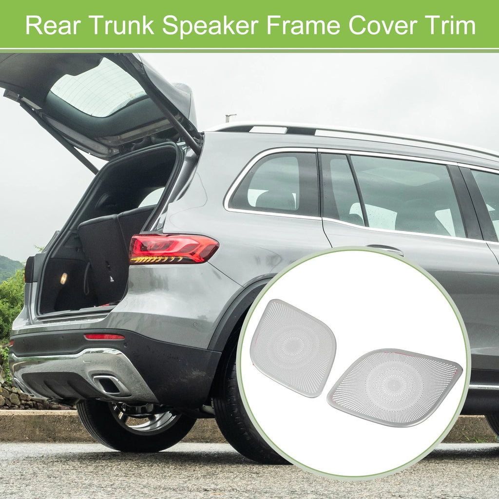 2 Pcs Rear Trunk Speaker Frame Cover Trim for Mercedes Benz GLB (2020)