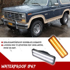Dynamic Amber & White LED Signal Lights for Ford Bronco F150 F250 F350
