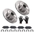 Rear Brake Rotors and Pads Kit for Nissan 350Z (2006–2009) / 370Z (2009–2019) 31387
