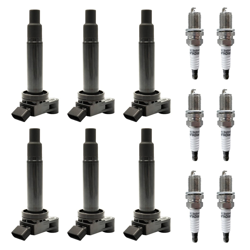 6X Ignition Coils + 6X Spark Plugs for Toyota Sienna 3.3L V6 (2001–2006) UF267