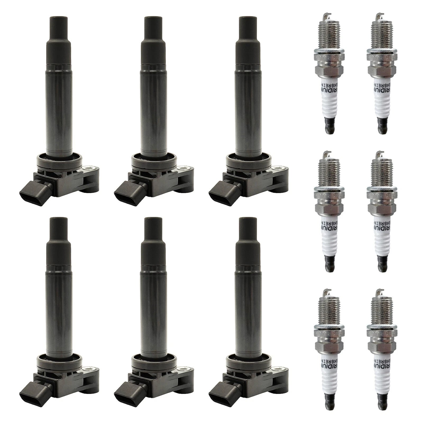 6X Ignition Coils + 6X Spark Plugs for Toyota Sienna 3.3L V6 (2001–2006) UF267