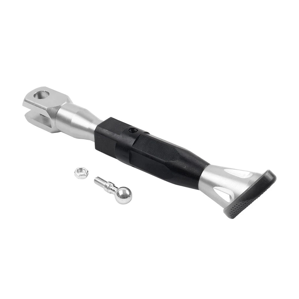 Adjustable Kickstand Foot for Motorcycle Universal (Silver)