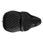 Black Driver Passenger Seat for Harley Touring Road Street Glide (2009-2023)