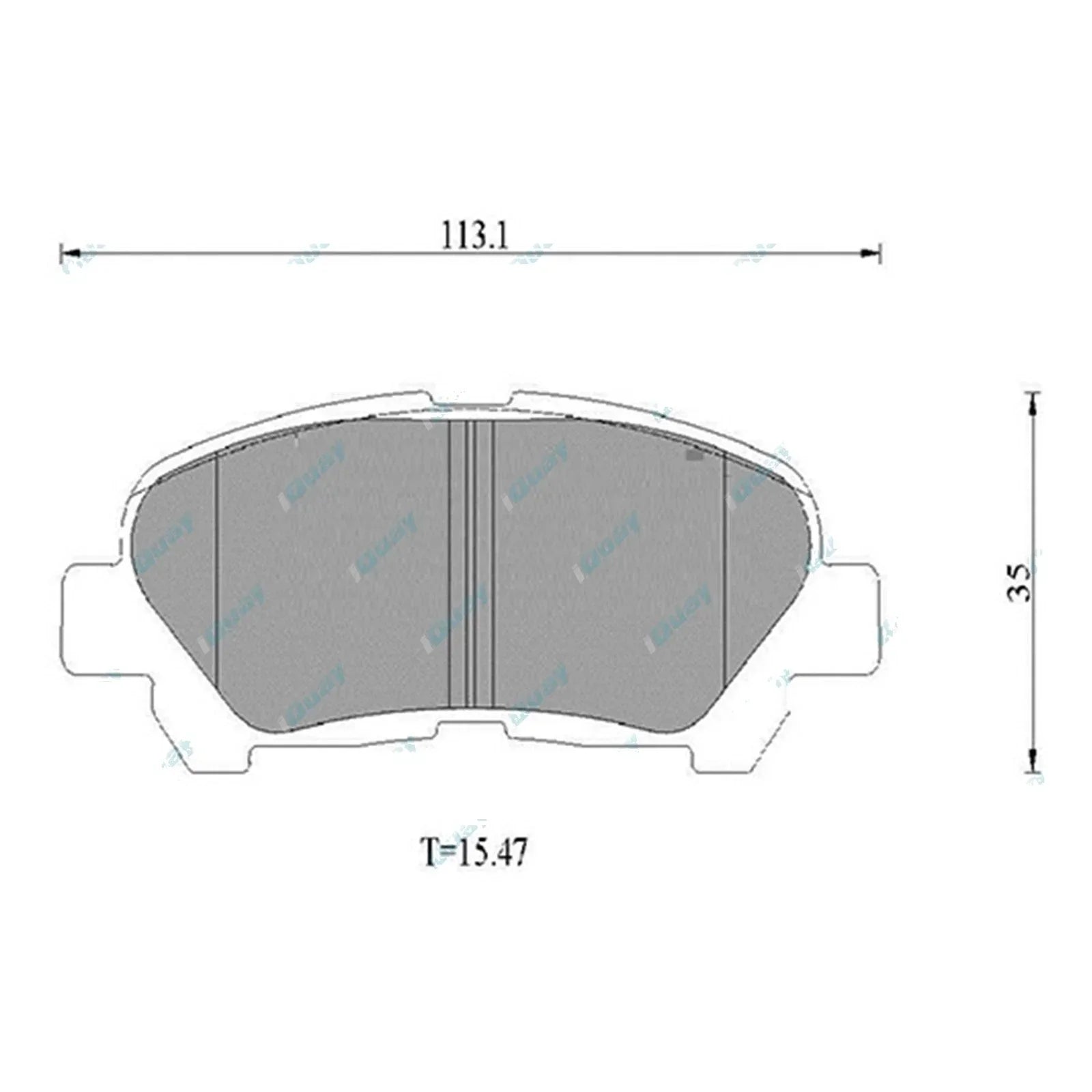 Rear Disc Brake Pad Set for Toyota Kluger GSU40R GSU45R V6 2GR-FE 3.5L 2007~2014