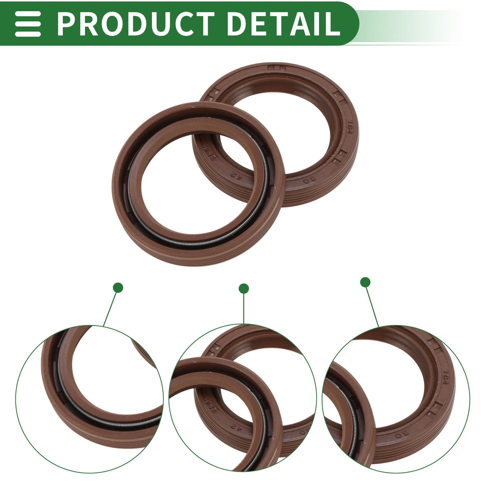 Set of 5 Oil Seals FKM Rubber 30x42x7mm for Various Models 