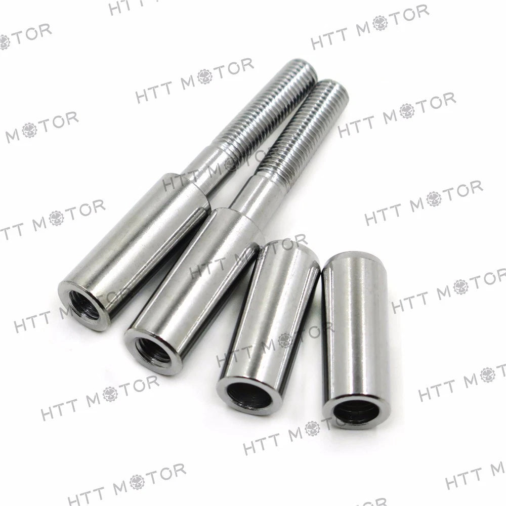 2" Chrome Mirror Extensions Kit for Harley Softail Sportster Dyna Touring