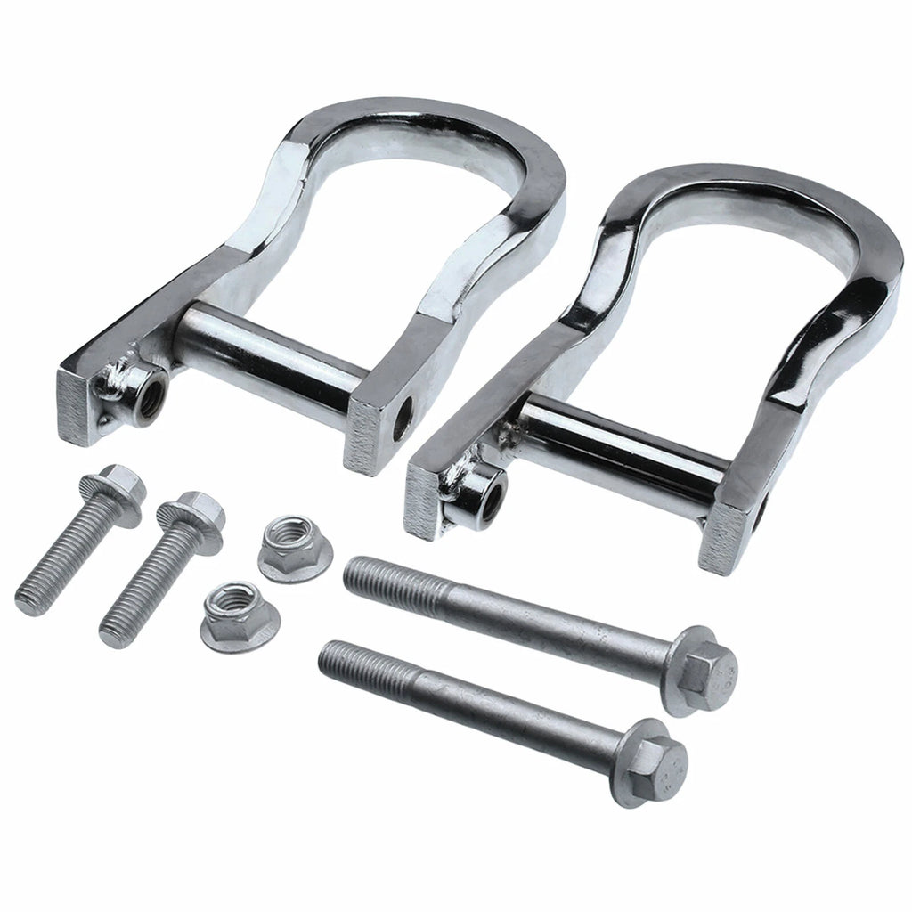 2X Chrome Tow Hooks for Chevy Silverado 1500 (2007–2018) GMC Sierra