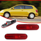 Rear Red Lens Side Marker Parking Light Kit for Honda Civic Si (2002–2005)