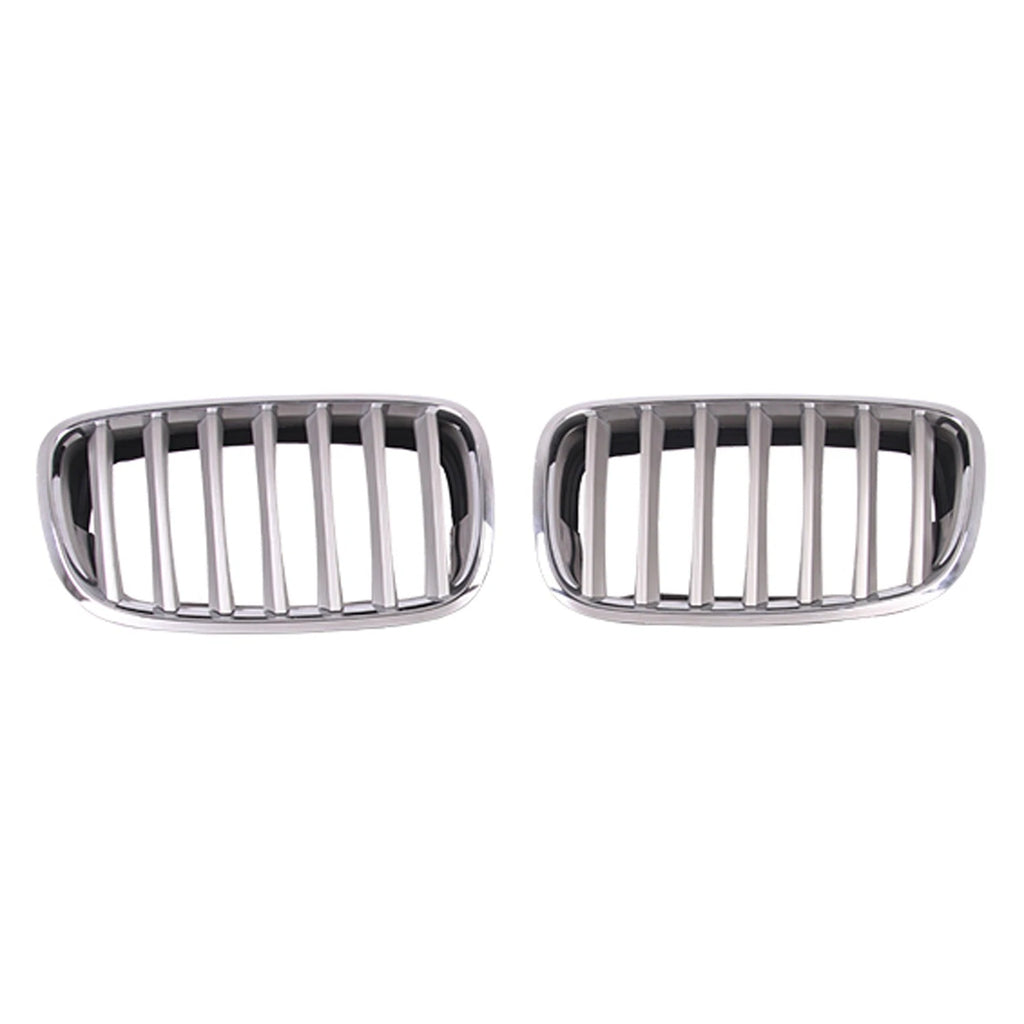 Replacement Silver Chrome Plastic Driver Side Grille For 2007-2013 BMW X5