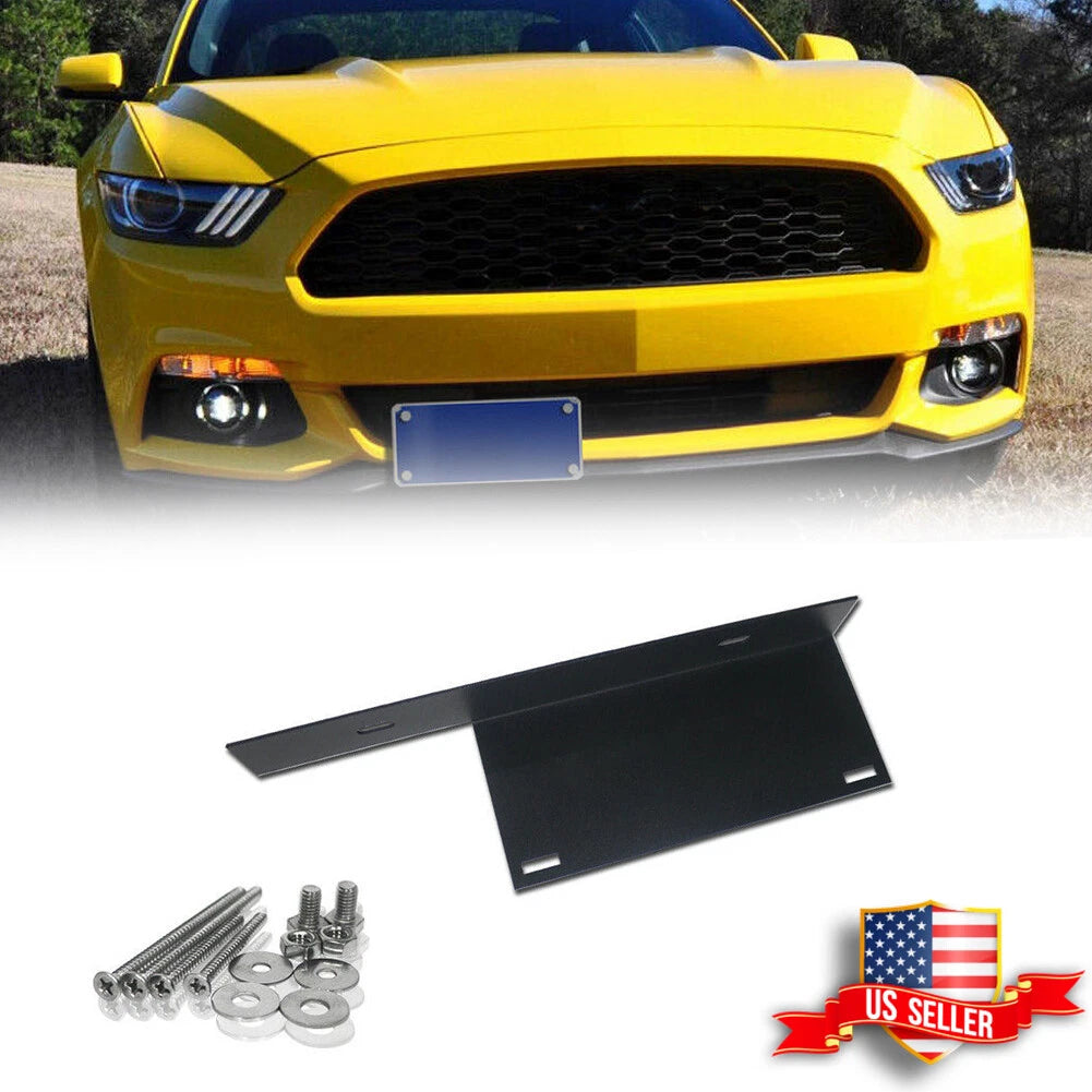 No Drill Front Bumper License Plate Bracket for Ford Mustang (2015–2017)