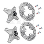 2 Front Wheel Hubs w/Brake Disc for Honda TRX250X TRX400X (2009–2014)
