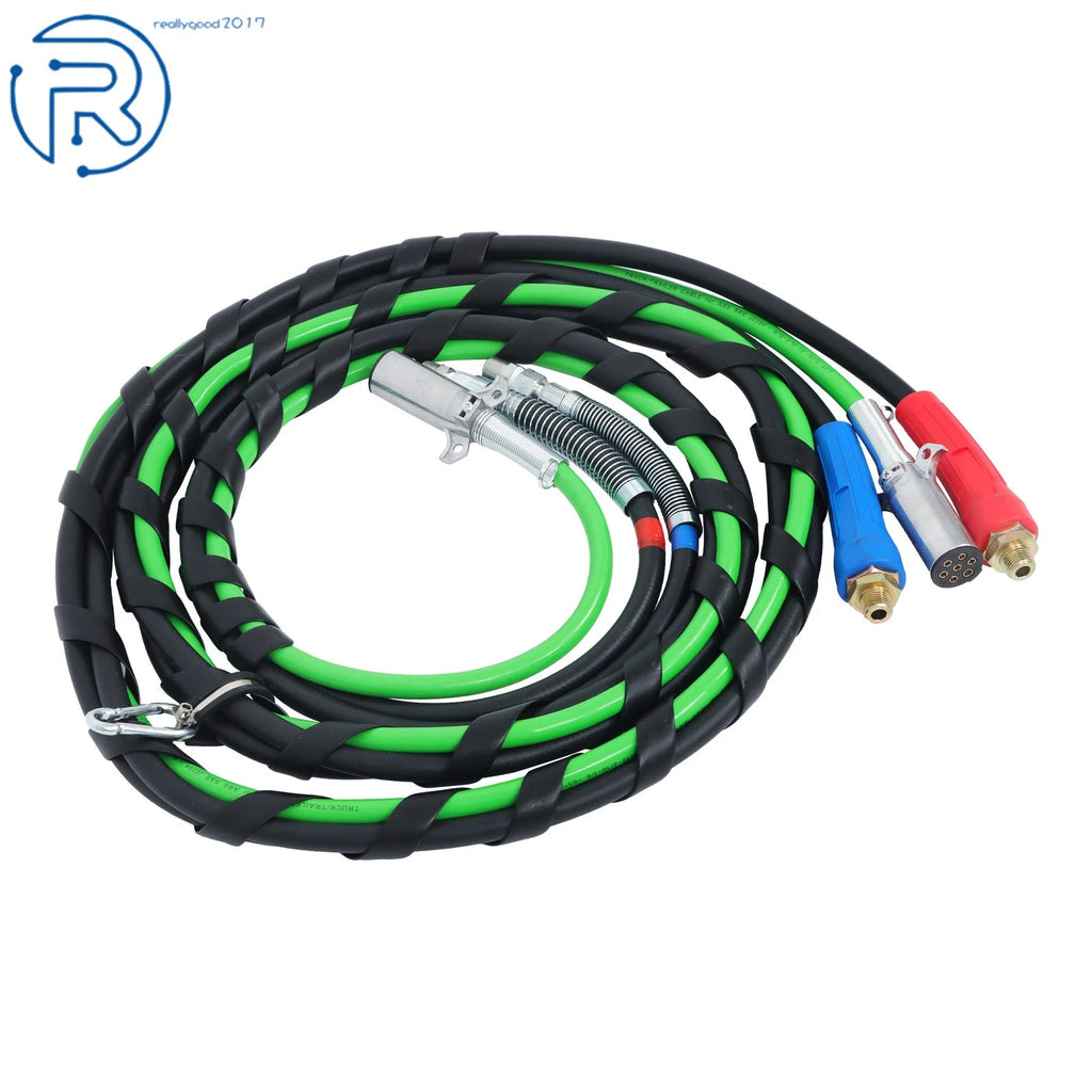 3X 15Ft Air Line Hose Assemblies for Semi Truck Tractor Trailer