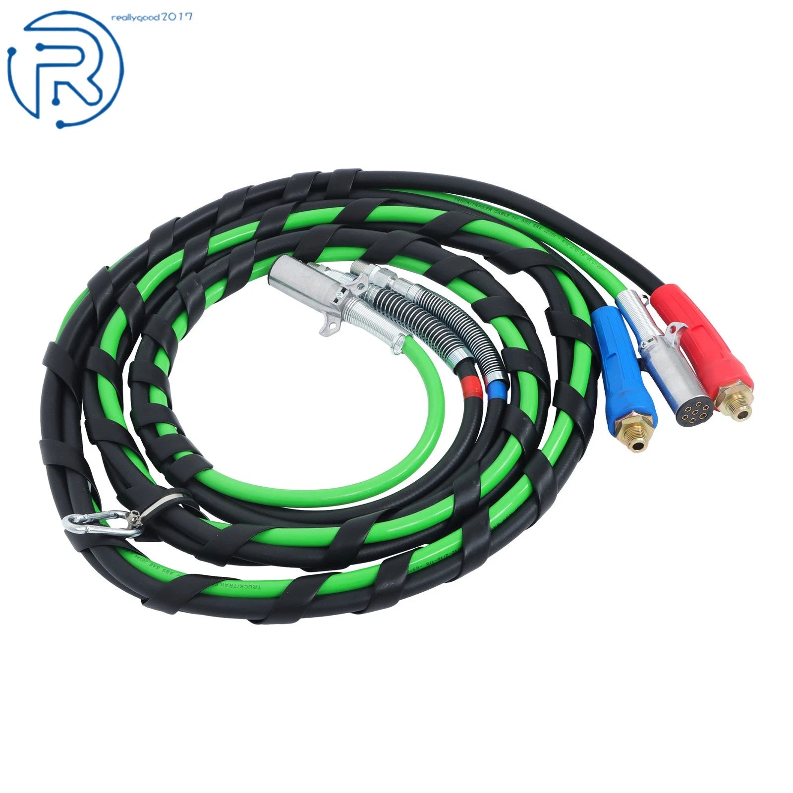 3X 15Ft Air Line Hose Assemblies for Semi Truck Tractor Trailer
