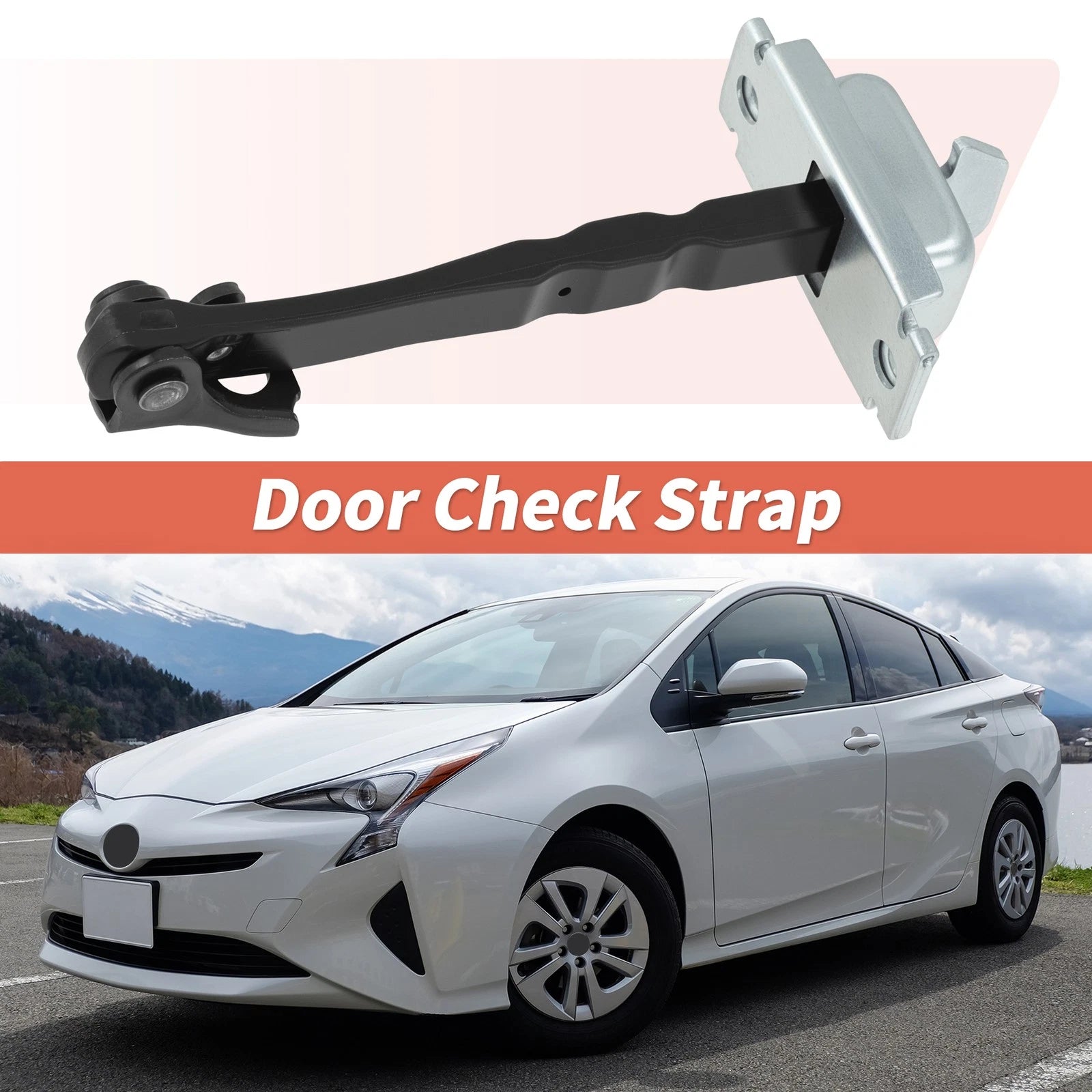 Set of 2 Door Check Strap Limiter Brackets for Toyota Prius (2016–2022) 6861047040