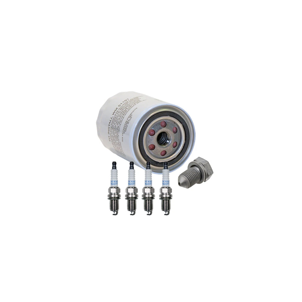 Wix Engine Oil Filter & Denso 4 Platinum Spark Plugs for Audi A4 Quattro (1996–2001)