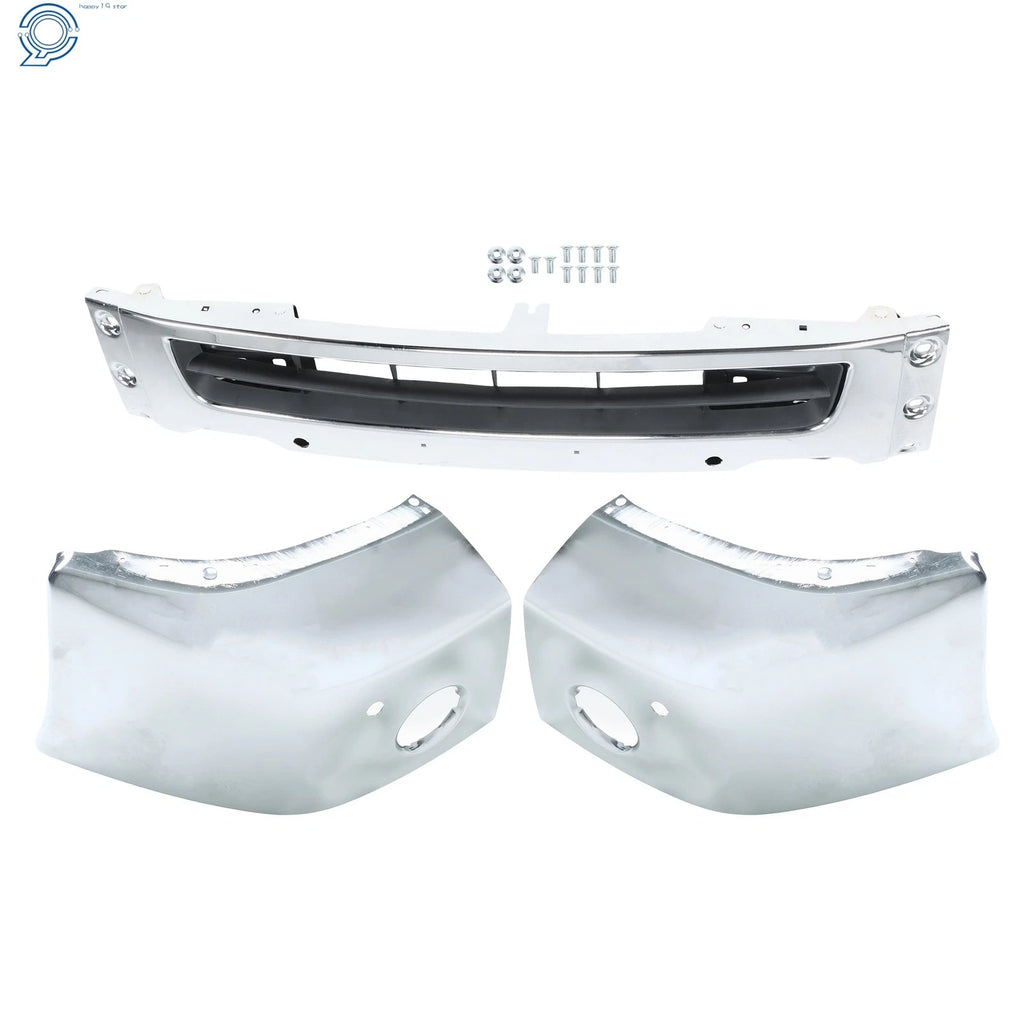 Chrome Front Bumper Split for Nissan NV1500 NV2500 NV3500 (2012–2021)