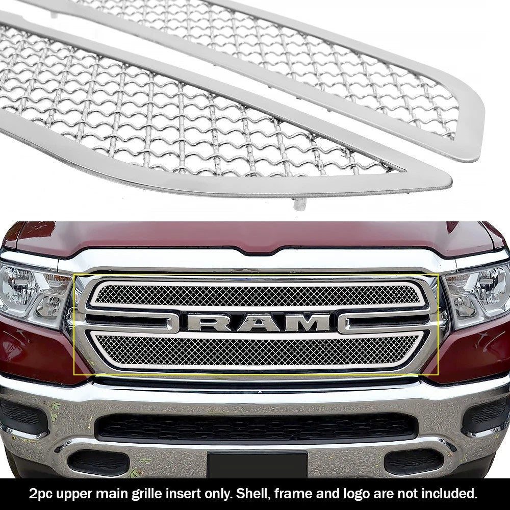 Stainless Chrome Mesh Grille Insert for Ram 1500 (2019-2024)