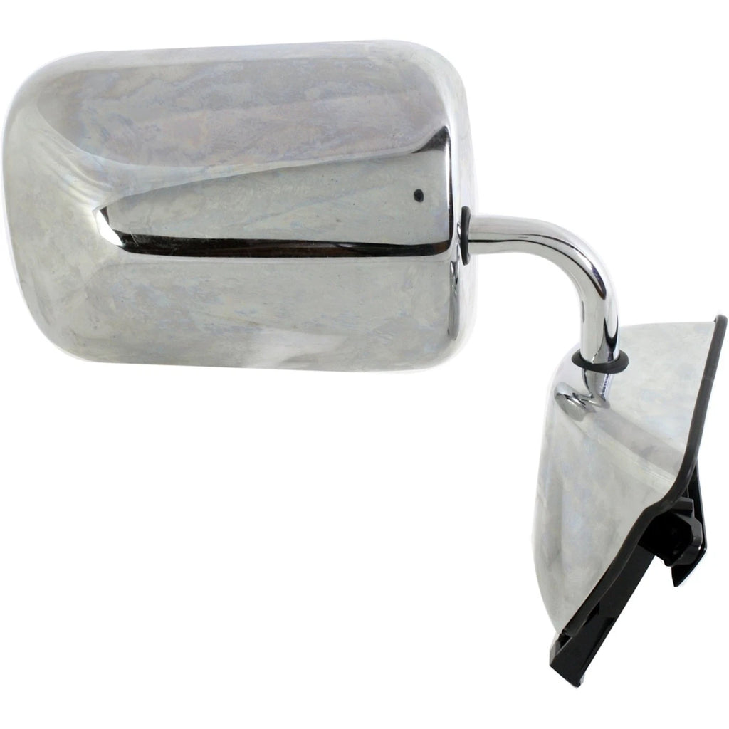 Set of 2 Chrome Manual Mirrors for Dodge D250 (1988–1993)
