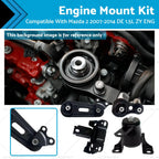 4X Engine Mount Kit for Mazda 2 (2007–2014) DE 1.5L 4cyl ZY