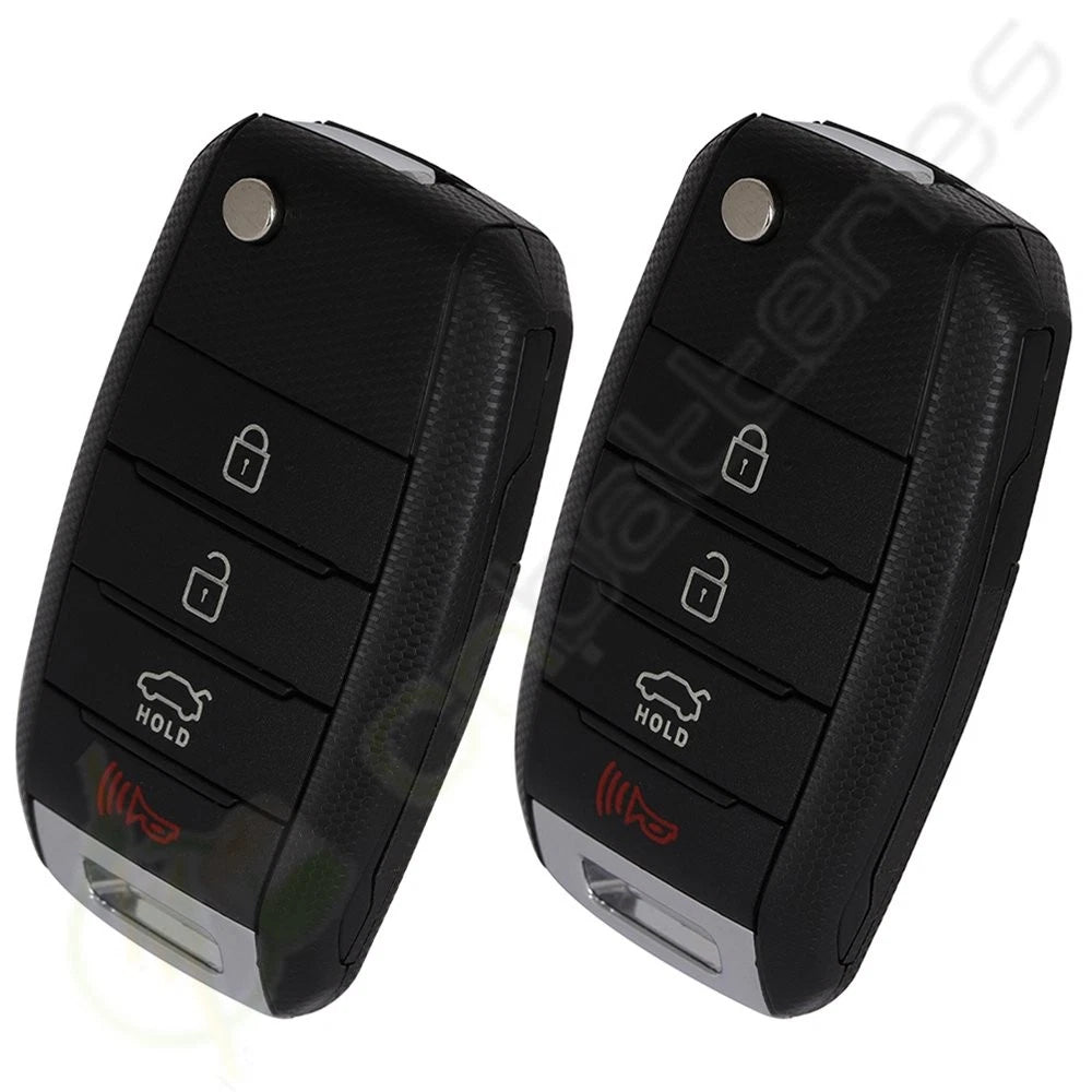 2X Keyless Key Remote Fob for Kia Rio (2014–2017) TQ8RKE-3F05 4 Buttons