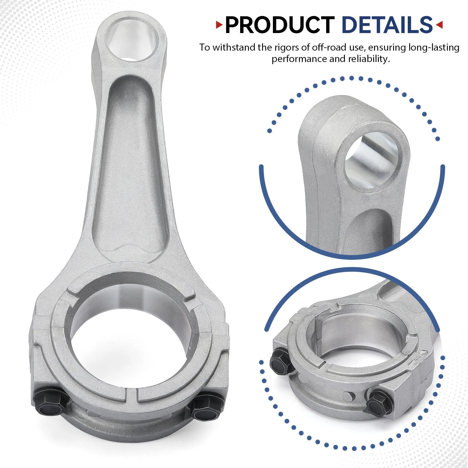 Engine rebuild kit piston connecting rod for EZGO RXV (2008-2023)