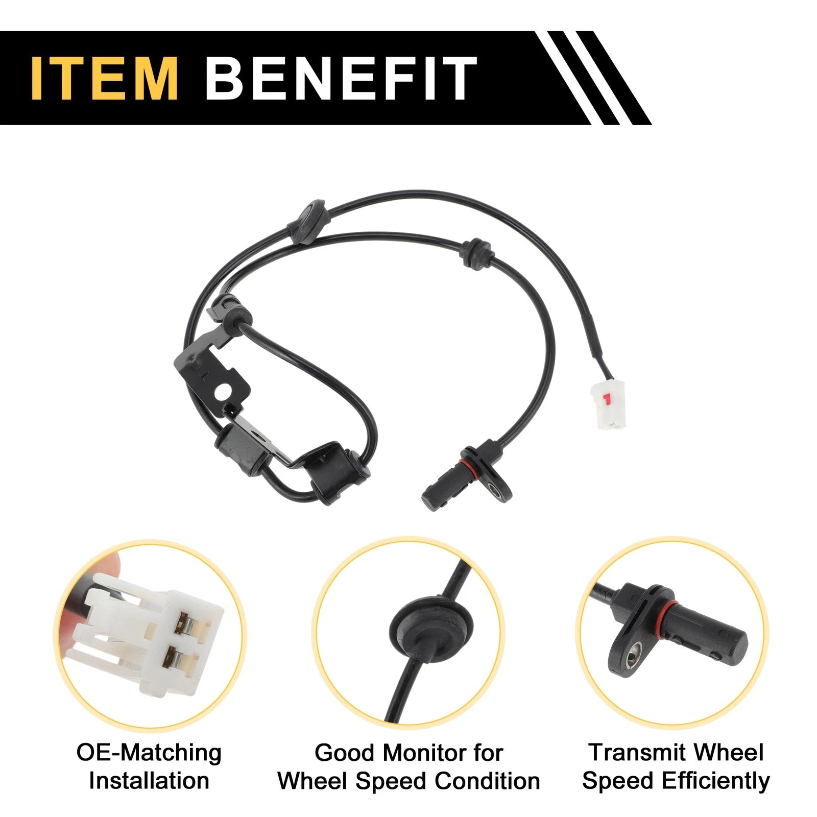 ABS Wheel Speed Sensor No. 95680A4300 for Kia Carens (2013–2015) Rear Left