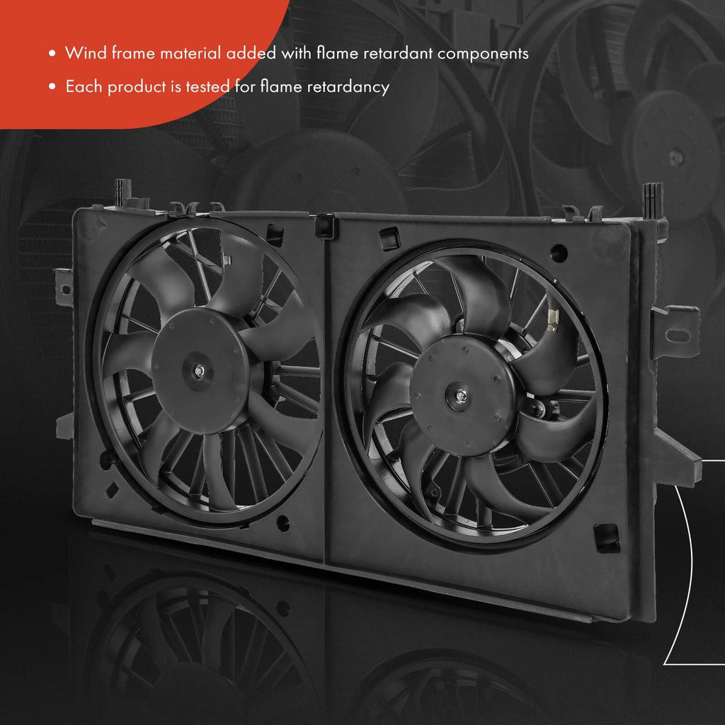 Dual Cooling Fan Assembly w/ Shroud for Chevrolet Impala (2006–2013)