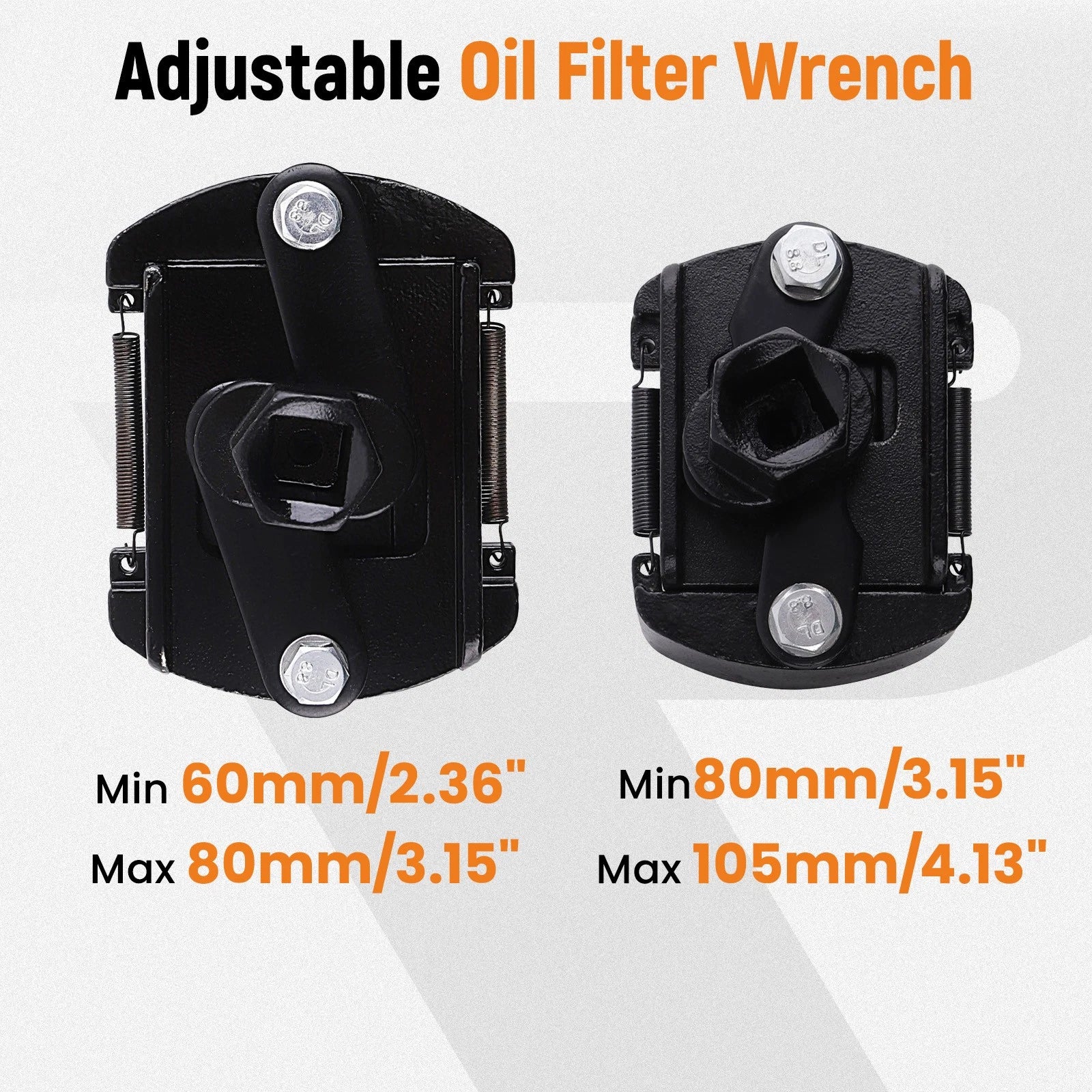Oil Filter Removal Tool Set for Universal Use (2.36"-4.13" Range)