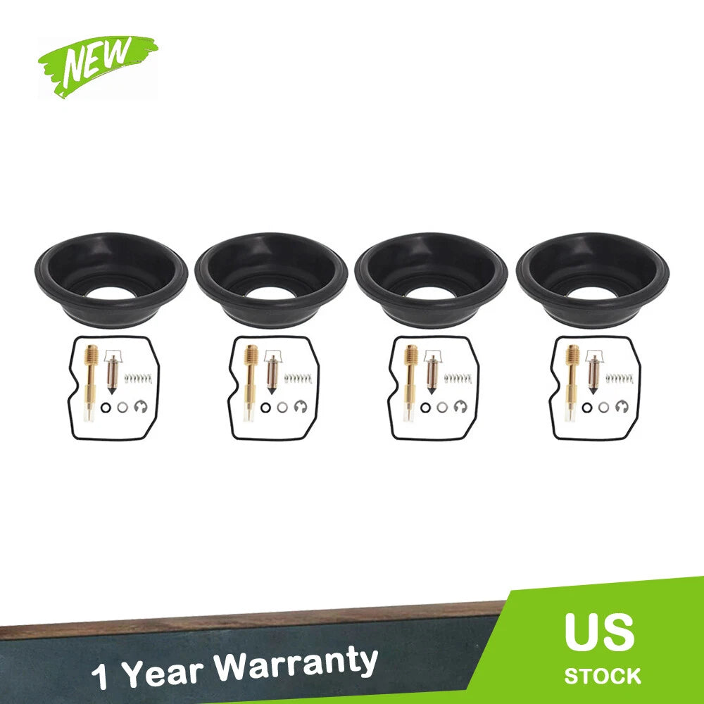 Set of 4 Carburetor Repair Kits for Kawasaki Ninja 750R 900R (1986–1996)