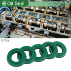 Set of 5 Oil Seal Ring 14x24x5mm for Rotary Shaft (TPU, High Pressure)