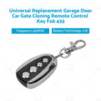 433MHz Universal Cloning Remote Key Fob for Garage Door Car Gate
