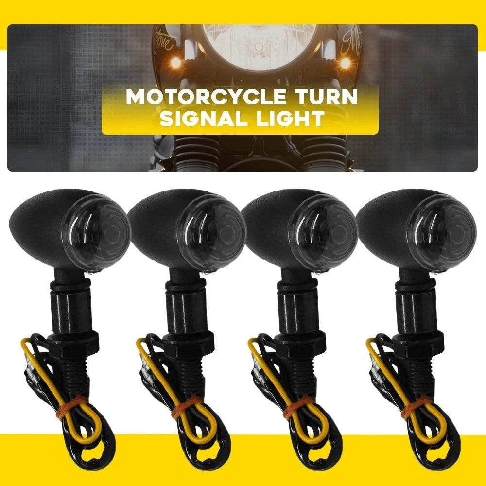4X LED Bullet Turn Signals for Motorcycle (Universal)