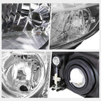 Chrome Housing Headlight Set for Honda Civic Sedan (2006–2011)