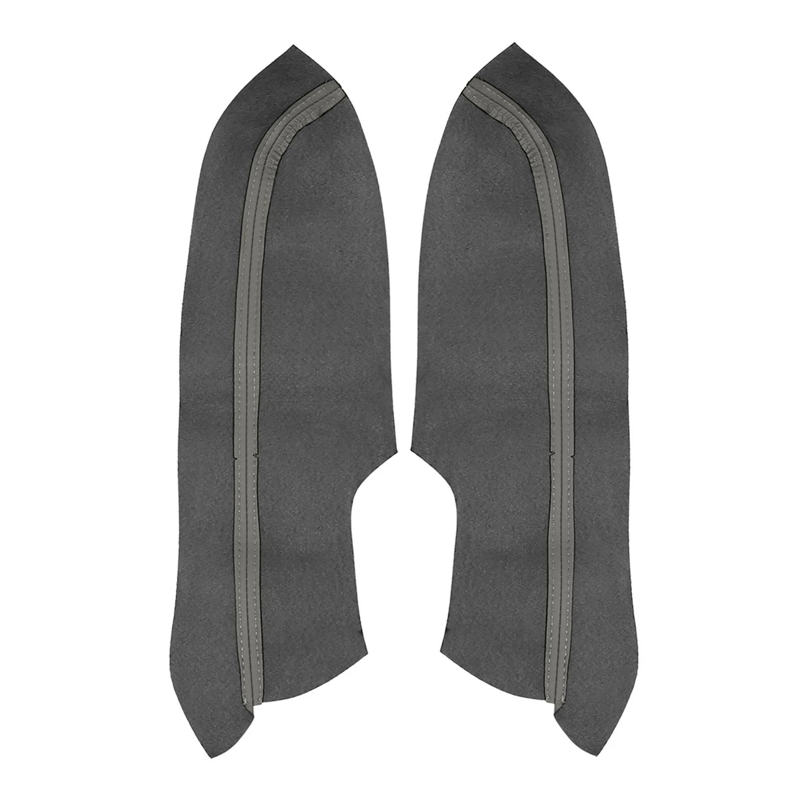 Pair Front Door Panels Armrest Covers Gray for Honda Civic Sedan (2006–2011)